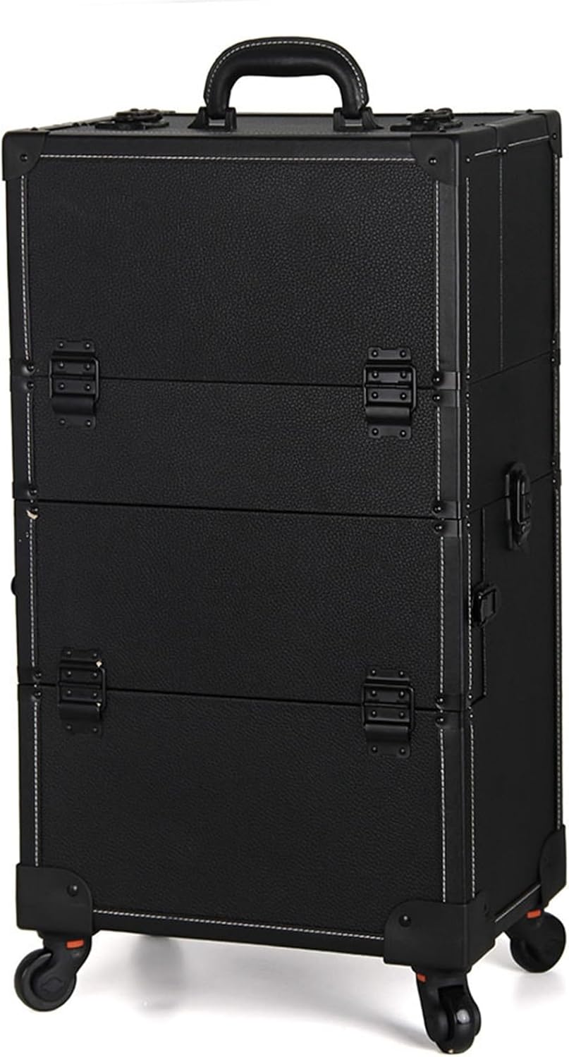 メイクキャリーケース 大容量 化粧ボックス キャスター付き 2in1 メイクボックス プロ仕様 ハンドル付..