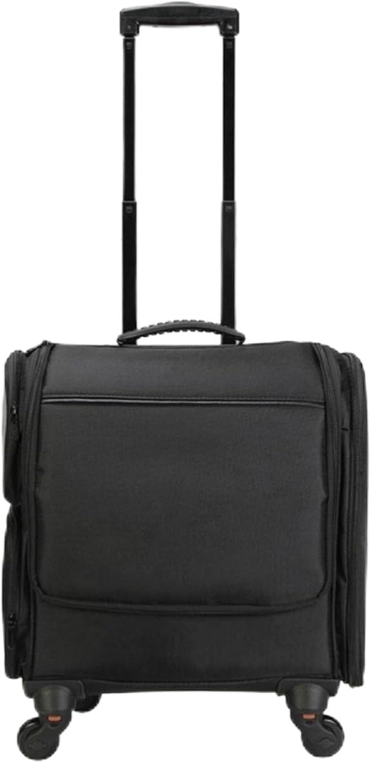 メイクキャリーケース 大容量 コスメボックス キャスター付き キャリーボックス プロ ハンドル付き ナイロン メイク ヘアメイク 整理整頓 ローリングメイクアップケース トラベル 旅行 プレゼント