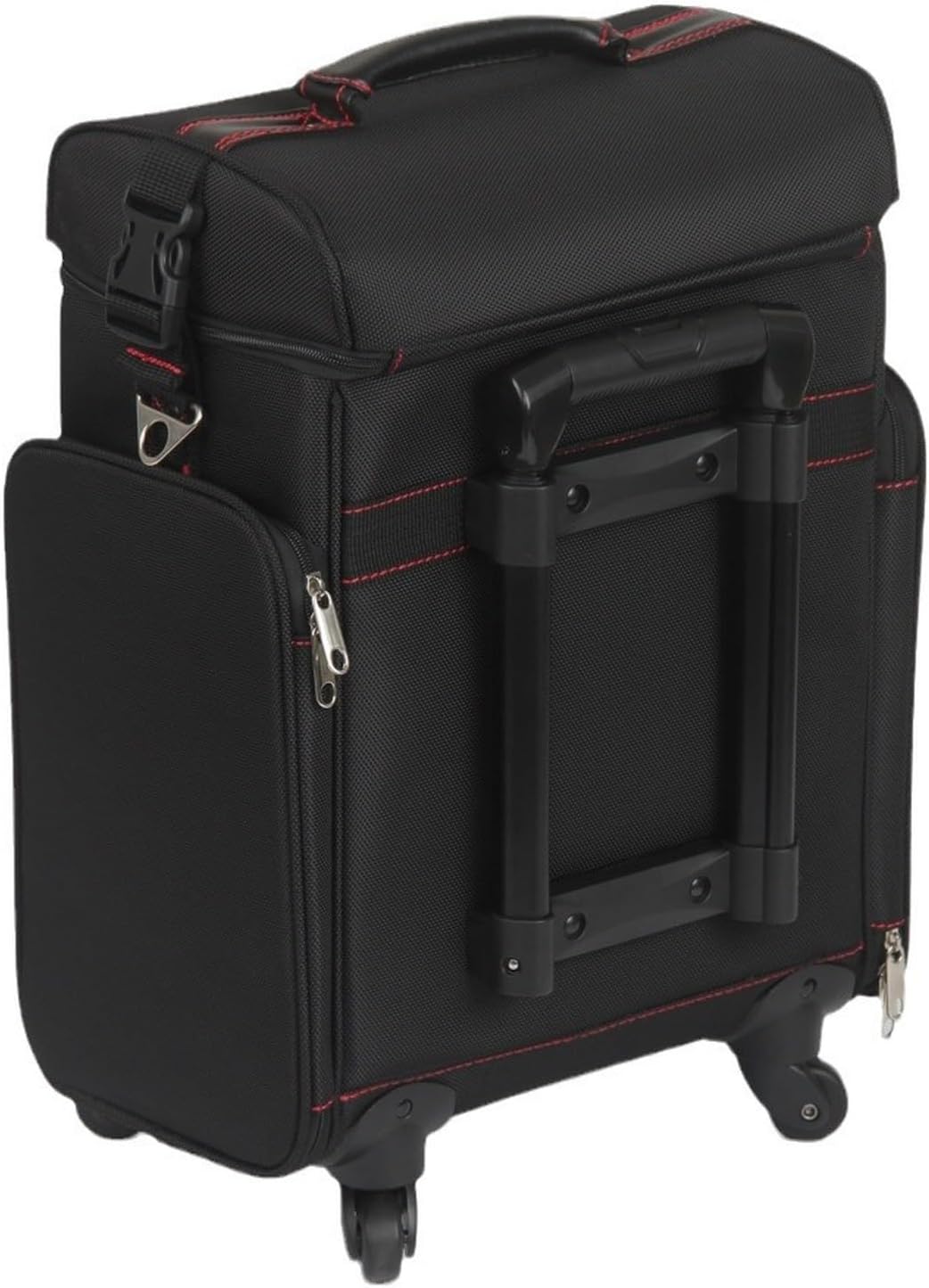 キャスター付き キャリーボックス メイクボックス プロ仕様 3way ナイロン 大容量 化粧品箱 仕切り 薬..