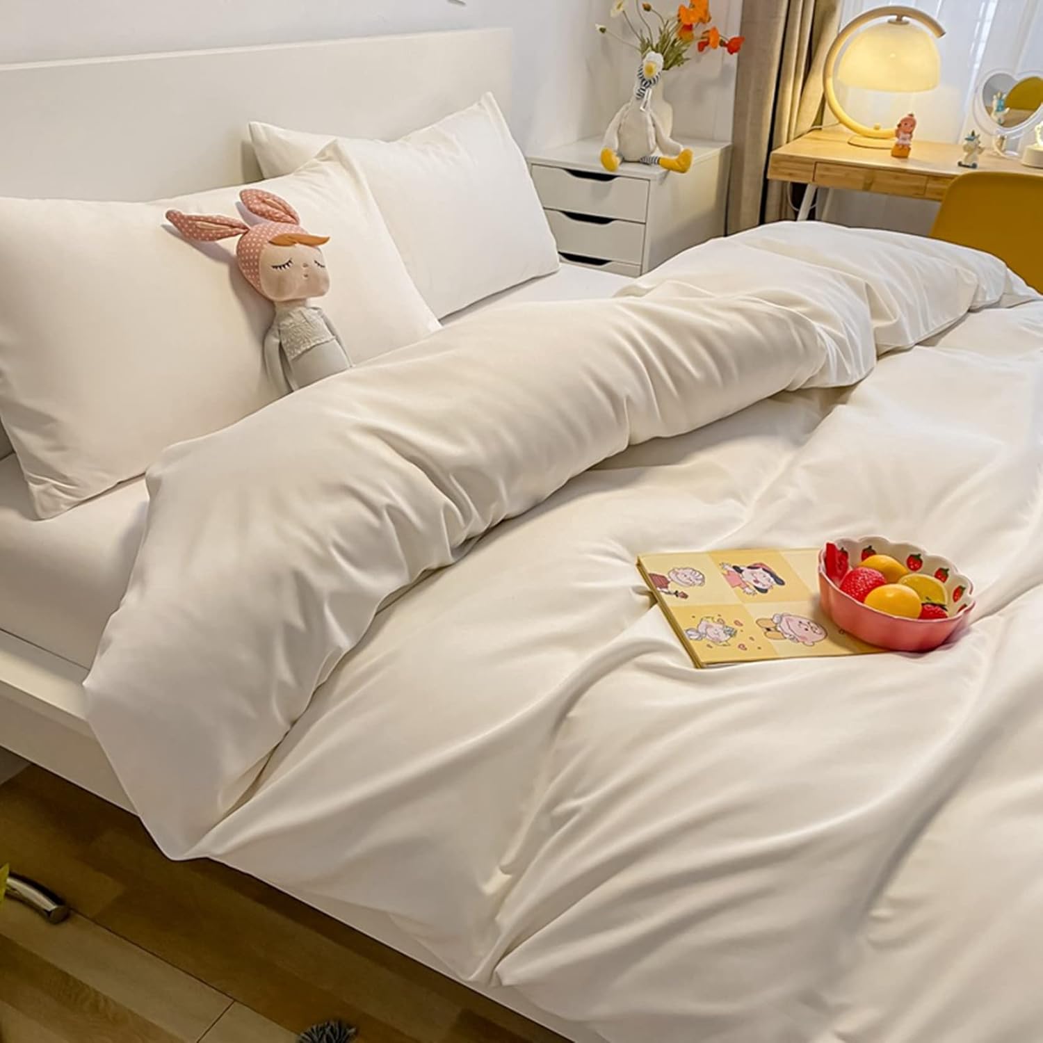 布団かばーセット 純綿 シングル 格子柄 チェック 寝具 純色 ストライプ オールシーズン 枕カバー 3・4..