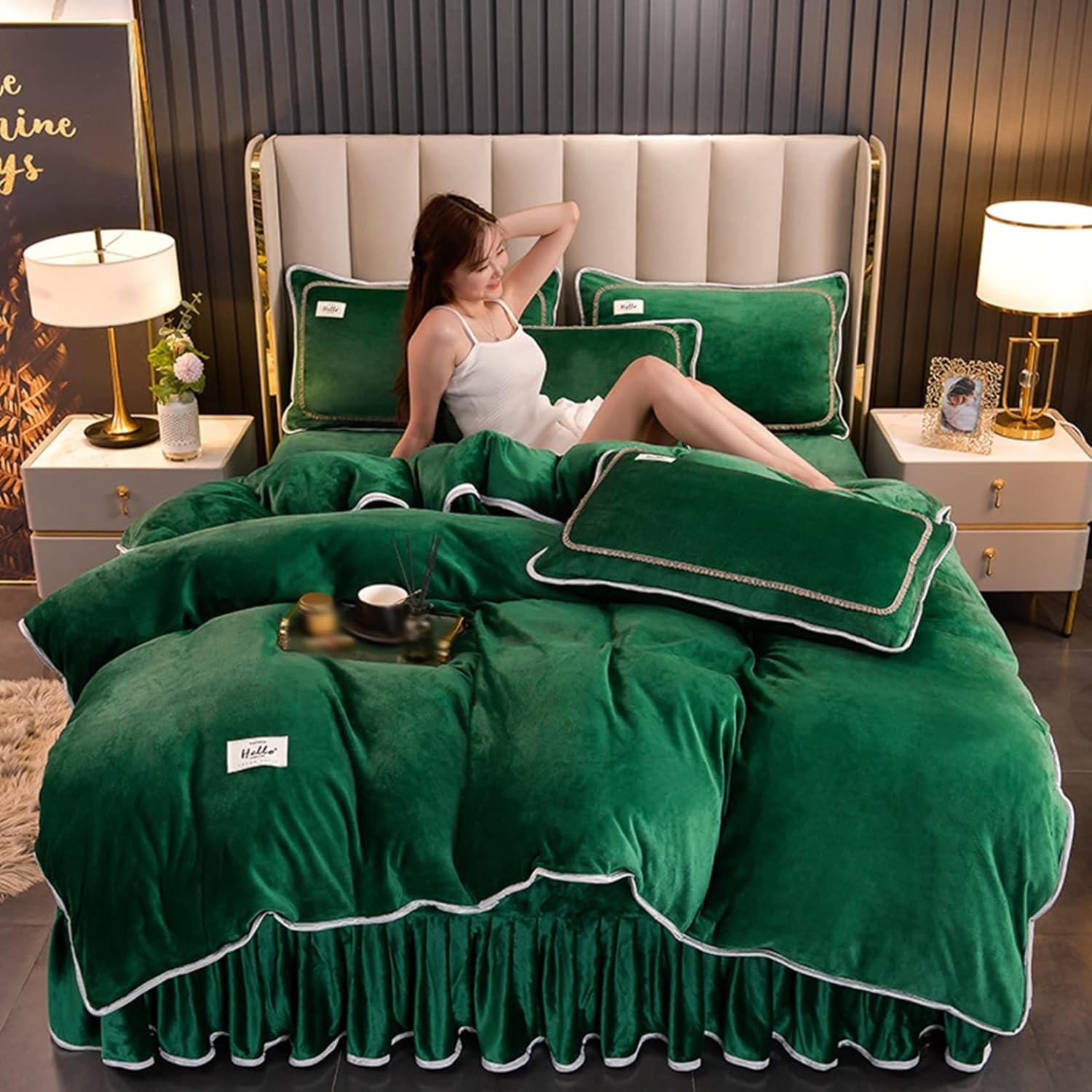 布団かばーセット シングル 敷きふとんカバー ダブル まくらカバー シーツ 上品 3/4件セット 冬用 蓄熱保温 起毛 極細マイクロファイバー セミダブル キング 静電気防止 接触温感 ボリューム感