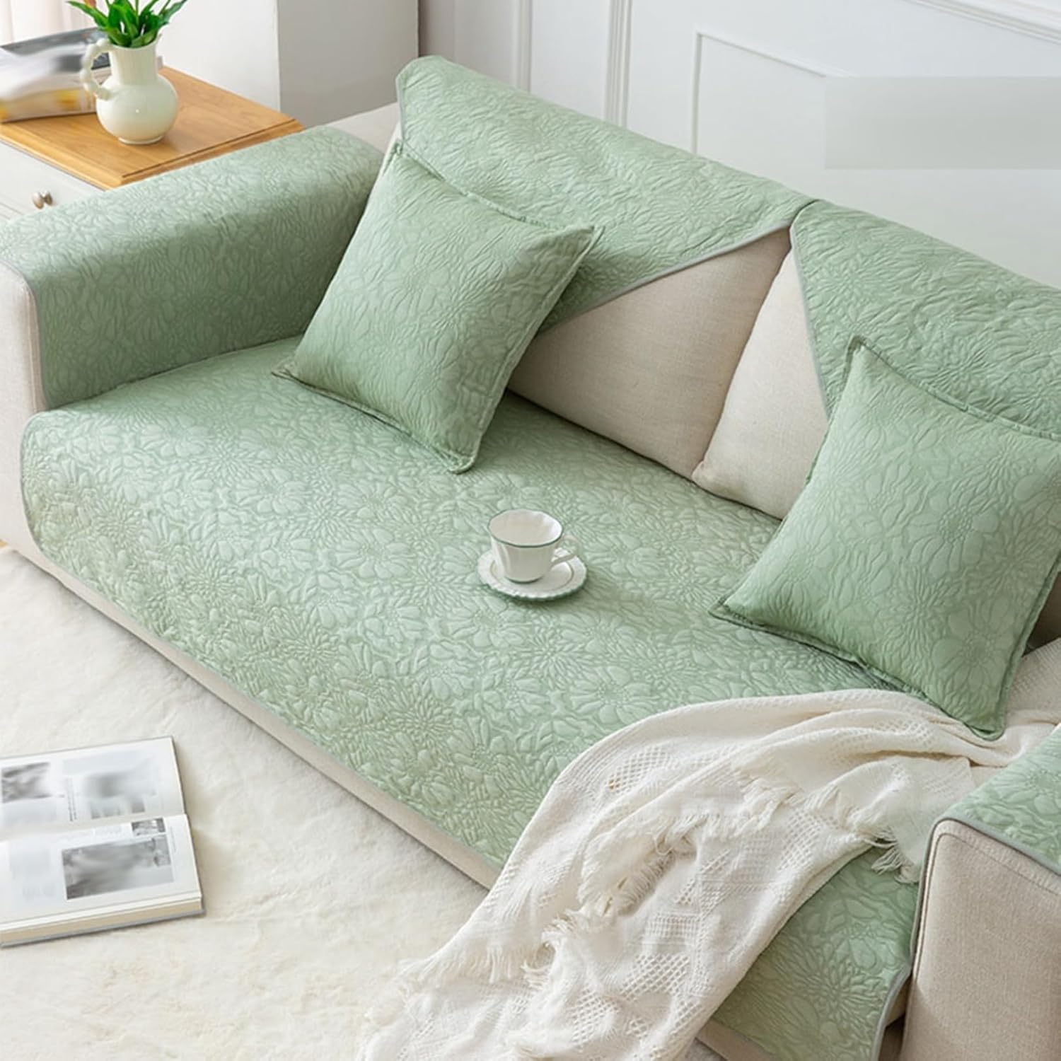 ソファーカバー マルチカバー ソファーパッド シートクッション 防塵カバー 北欧風 マルチクロス 犬猫対策 防滑粒子デザイン 無地 ソファー保護 丸洗い可能 カウチ シンプル 四季 おしゃれ 70*2