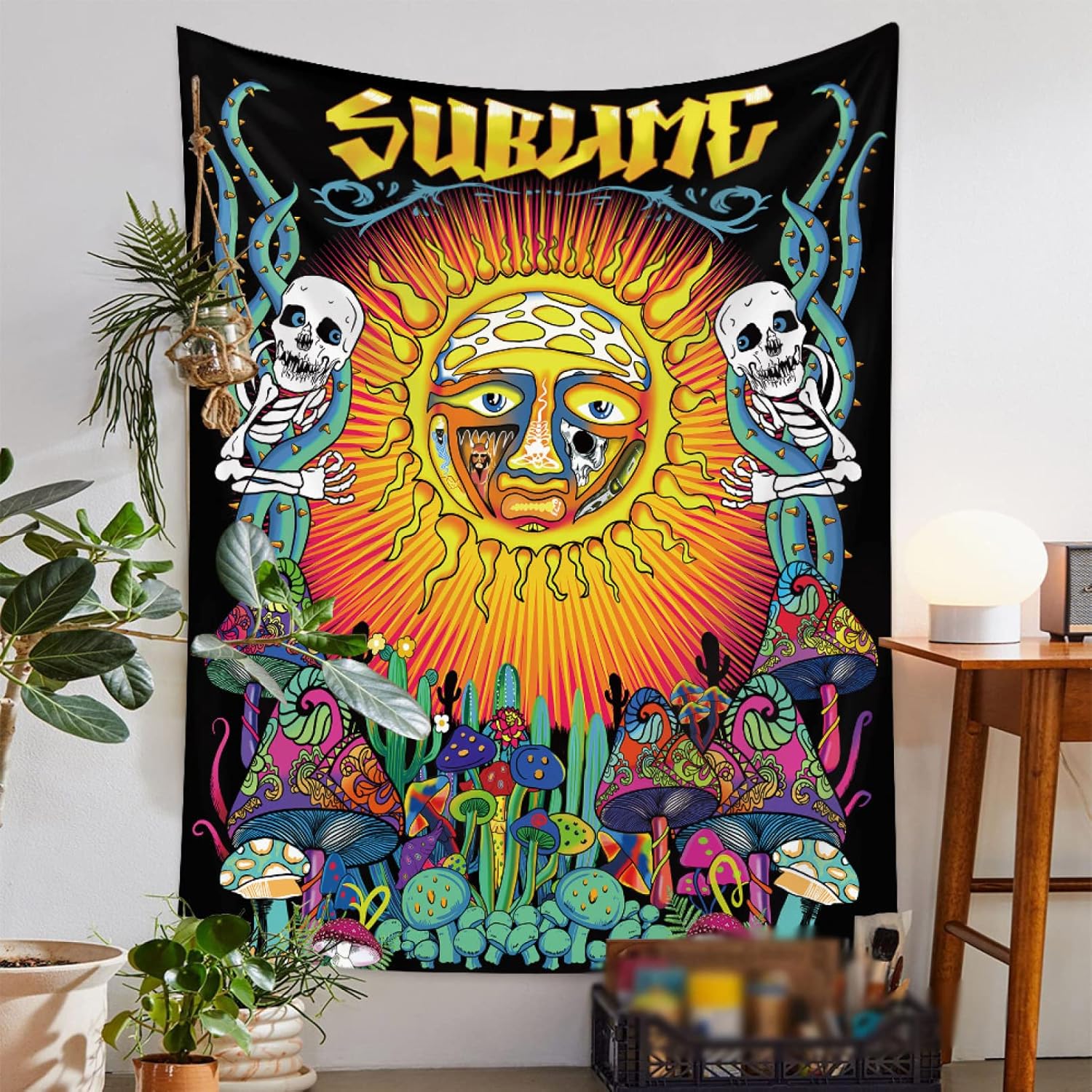 タペストリー 壁掛け おしゃれ インテリア 雑貨 アニメーション 夏 風景 布ポスター color 植物 壁飾り..