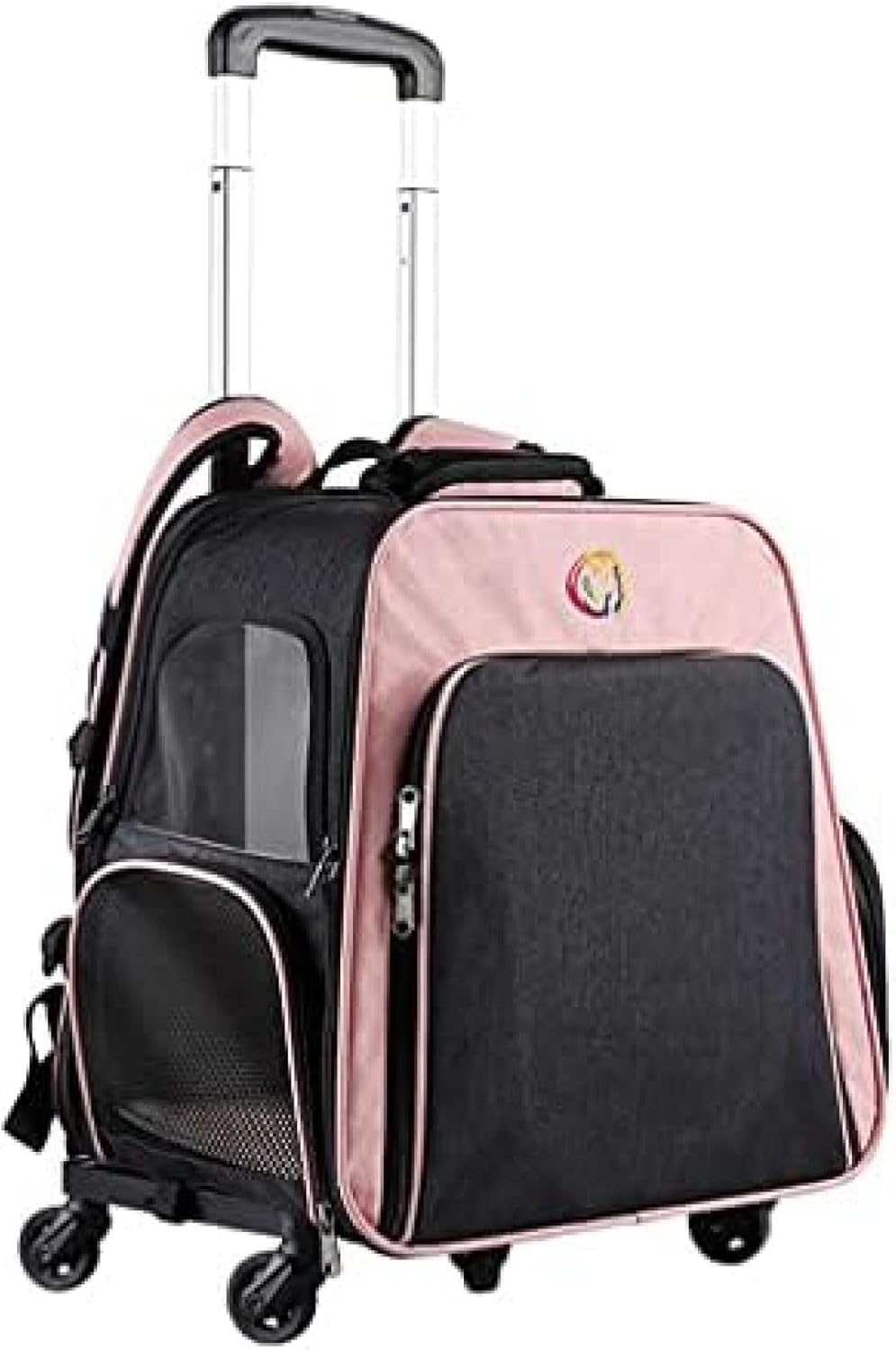 ペットキャリーバッグ キャスター付き 5輪360度回転 拡張可能 折りたたみ可 型 キャリーカート耐噛み ..