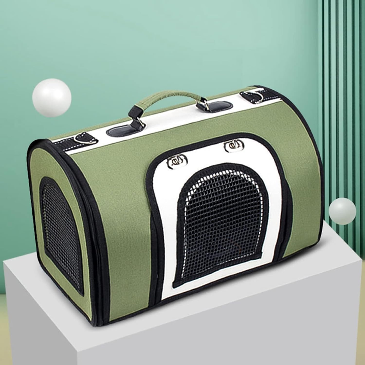 猫 キャリーケース ペットキャリーバッグ 小動物ショルダーバッグ うさぎキャリー 小型犬 折り畳み 滑..