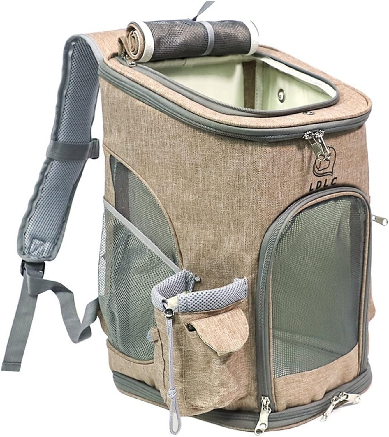 ペットバッグ　犬　猫　キャリー　リュック　拡張　ペット　キャリーリュック　メッシュ窓　通気性　拡..