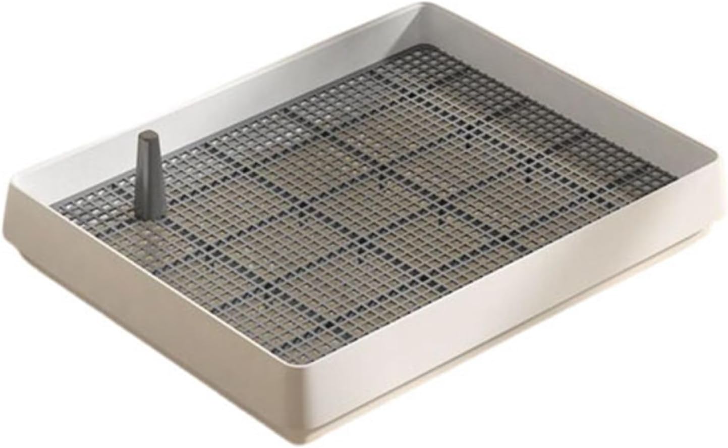 犬トイレ ドッグトイレトレー しつけ用 メッシュ 犬用トイレ 小型犬 中型犬 トレーニングトイレ 柱付き..