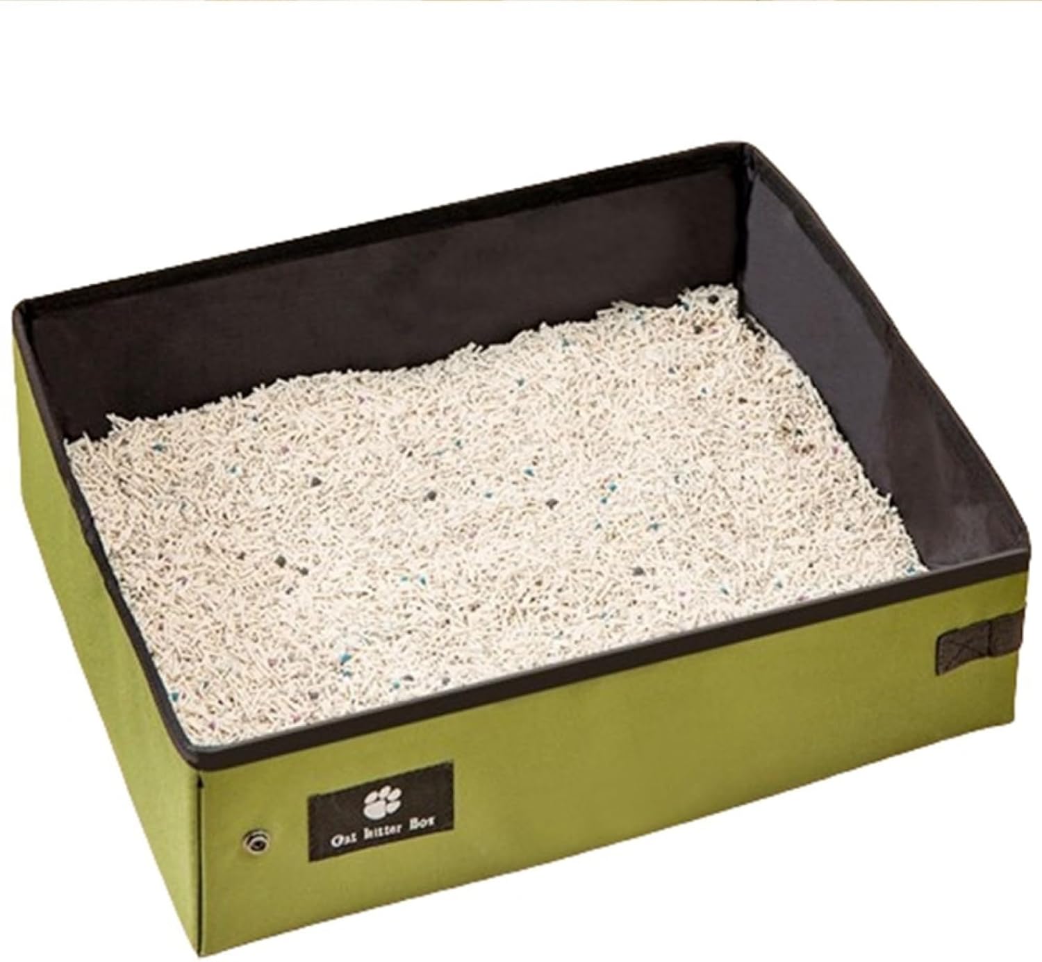 猫トイレ ポータブルトイレ 折りたたみ 持ち運び 車載 軽量 大型 猫のトイレ コンパクト お出かけ 防災 避難用 旅行 キャンプ 室外 猫用品 グリーン S