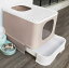 猫 トイレ ドーム型 大型猫 ワイド キャットトイレ ドア付き ペットトイレ 上から 猫用トイレ本体 猫用..