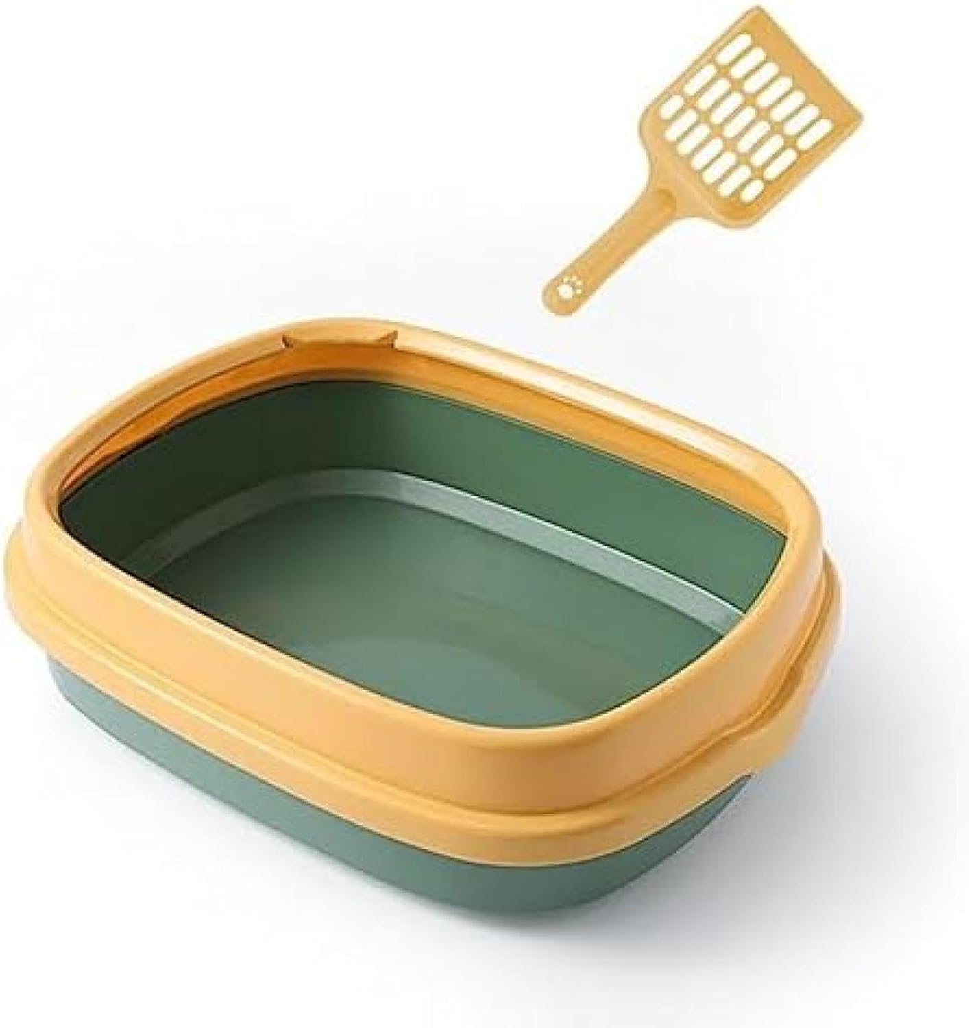 　　　 ◆◇◆売れている秘密◆◇◆ 頑丈で軽く、長持ちするエコPP素材で作られた猫トイレ！ 高さがちょうど良く猫砂の飛び散りを防止！ 長方形に近い形状でスペースを取らずたくさんの猫砂を入れられます！ シンプルなデザインで洗いやすく、水で簡単に洗えます！ 猫と飼い主に優しい使いやすさを追求した猫トイレ、お試しください！ 　　　◆◇◆注意事項◆◇◆ご覧のモニターの環境、撮影環境により実物と色味が異なって見える場合がございます。湿った状態で他のものと擦り合わせると色が移る恐れがあります。濃色品の洗濯時は、白色、淡色と分けて洗ってください。説明 「広々とした空間を提供する猫用オープンタイプトイレ - アンチ菌性と消臭効果で、猫砂の飛び散りを防止します」 エコPP素材で頑丈な猫トイレ：環境にやさしい素材で作られた耐久性の高い猫トイレ。 砂の飛び散りを最小限に抑える：高さが最適なカバーが砂の飛び散りを効果的に防止します。 節約スペース：矩形の形状のおかげで、他の形状よりも30%多くの猫砂を収納できます。 簡単お手入れ：デザインの構造がシンプルで洗いやすいので、洗うのも簡単です。 お得な価格：猫トイレを手軽な価格で提供しています。猫トイレ オープンタイプ 大型 猫用トイレ本体 ハーフカバー ケージに 猫砂飛び散り防止 大きい ゆったり広々サイズ 可愛い 砂落とし 掃除簡単 コンパクト 抗菌防臭 耐久性 お手入れ簡単 M（48*40*14cm） カラー6シェア:さらに安い価格を見つけられた場合は、当サイトまでお知らせください。お客様からの情報を参考にして、さらにリーズナブルな価格でご提供できるよう努力します。