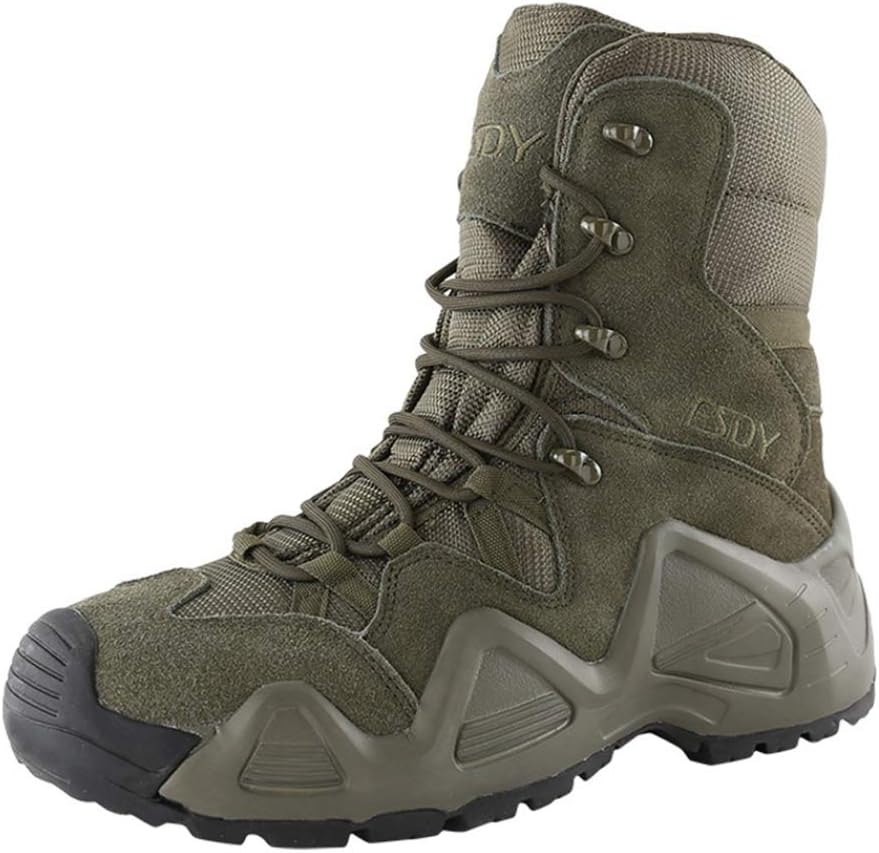 タクティカルシューズ メンズ 軍靴 ハイカット レースアップ ミリタリーブーツ デザートタン スピードレース ミリタリーブーツ 編み上げブーツ 靴 シューズ ブーツ 通気性 透湿 普段 雪 ウインター