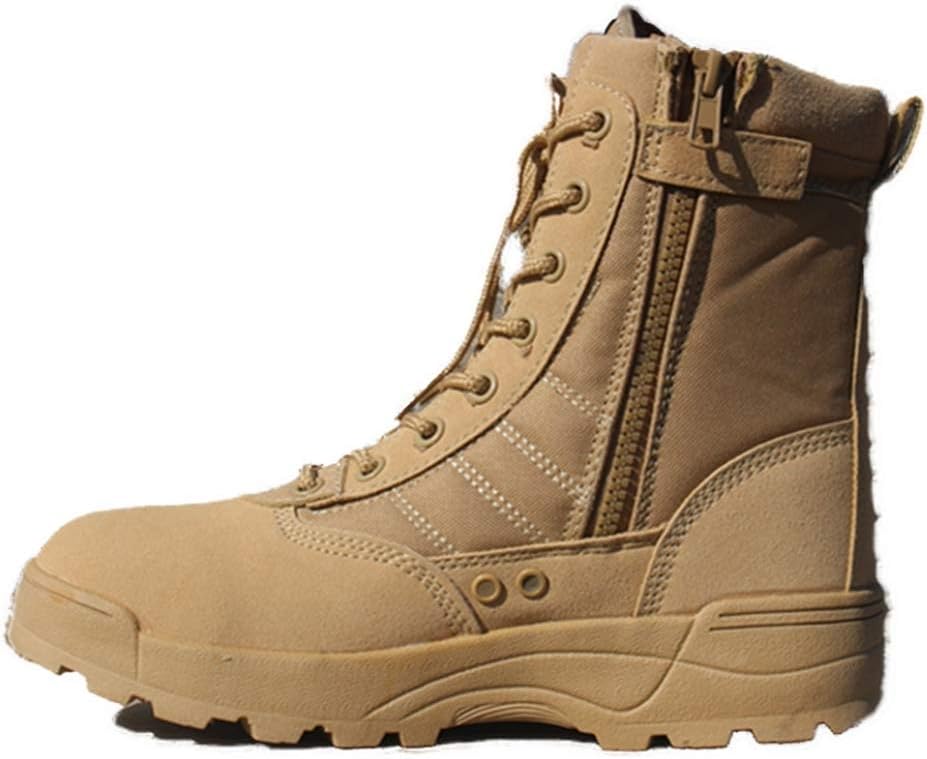 メンズ ザーマウンテン ミリタリーブーツ 防水 登山 クライミング ジャングルブーツ アーミー 軍隊 サイドジッパー式 タクティカルブーツ サバゲーブーツ レースアップ アウトドア 防水 防滑 通気性