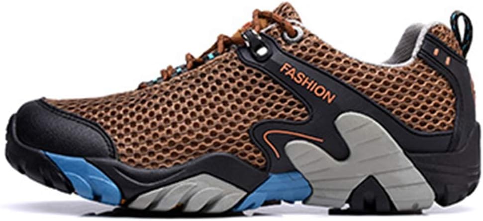 スポーツ メンズ トレッキングシューズ アウトドアスニーカー レース 軽登山用シューズ キャンプ ハイキング 旅行 滑りにくい ブラウン 軽量 あす楽 通気 オールシーズン 耐磨耗 衝撃吸収 24.0