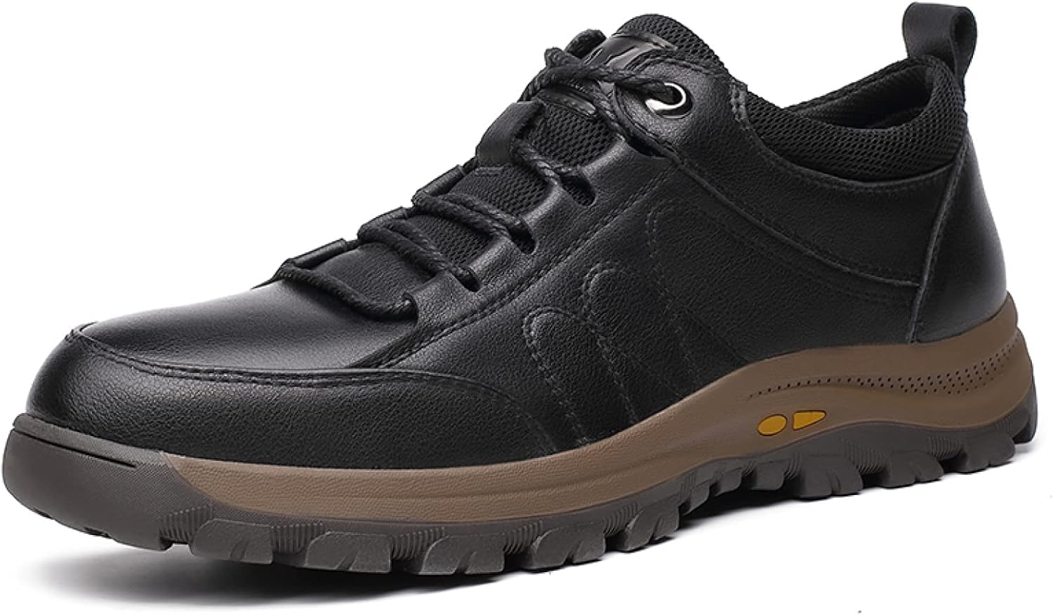 トレッキングシューズ メンズ ハイキングシューズ レザー 本革 ローカット 登山靴 レースアップ アウトドアシューズ 防滑 メッシュアッパー ウォーキングシューズ 防水 幅広 ゴールデンウィーク カジ
