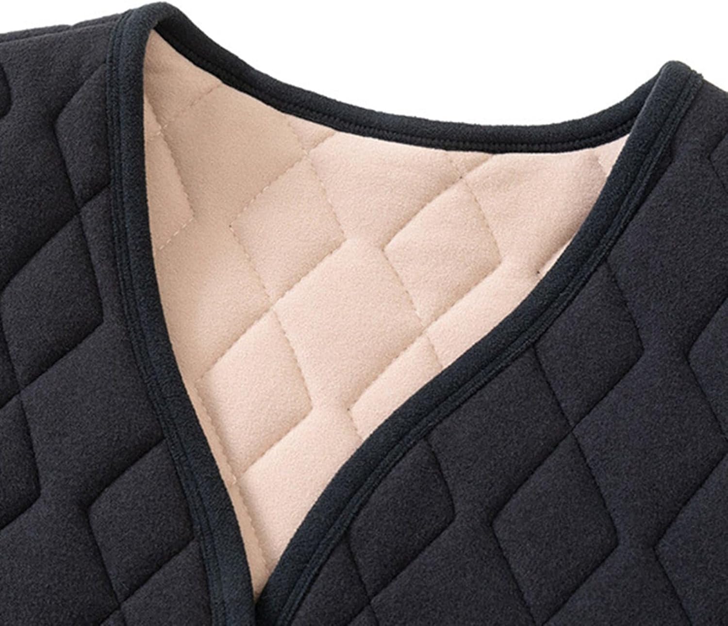 裏ボアベスト メンズ 中綿ベスト Vネック キルト綿入れベスト トップス ノースリーブ チョッキ 秋冬 インナー 防風 防寒対策 暖か あったかい ショート カジュアル ビジネス シニア紳士