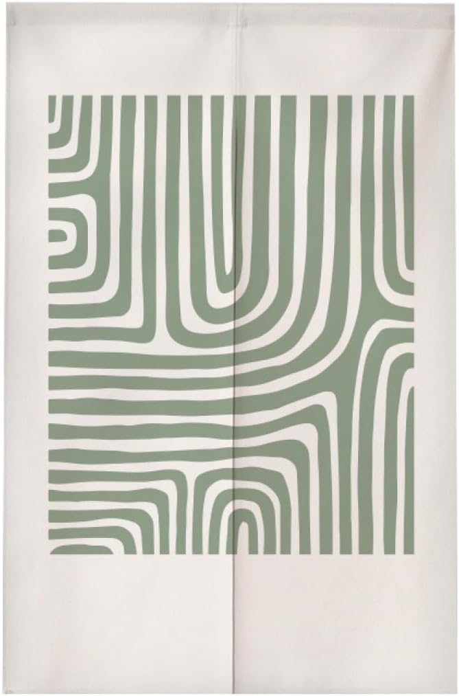 のれん 和み スタイル 収納 ロング ロング丈 透けない おしゃれ 和風 無地 シンプル 暖簾 間仕切り カーテン 85*150 目隠し 玄関 幾何学 北欧 男前 和風 遮光 目隠し つっぱり式 突っ