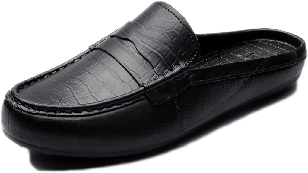 メンズ カジュアルシューズ ローファー スリッパ 紳士靴 ビジネスシューズ オフィス 事務サンダル 日常 サボサンダル 男性靴 柔らかい スリッポン かかとなしドライビング シューズ 通気性 アウトド