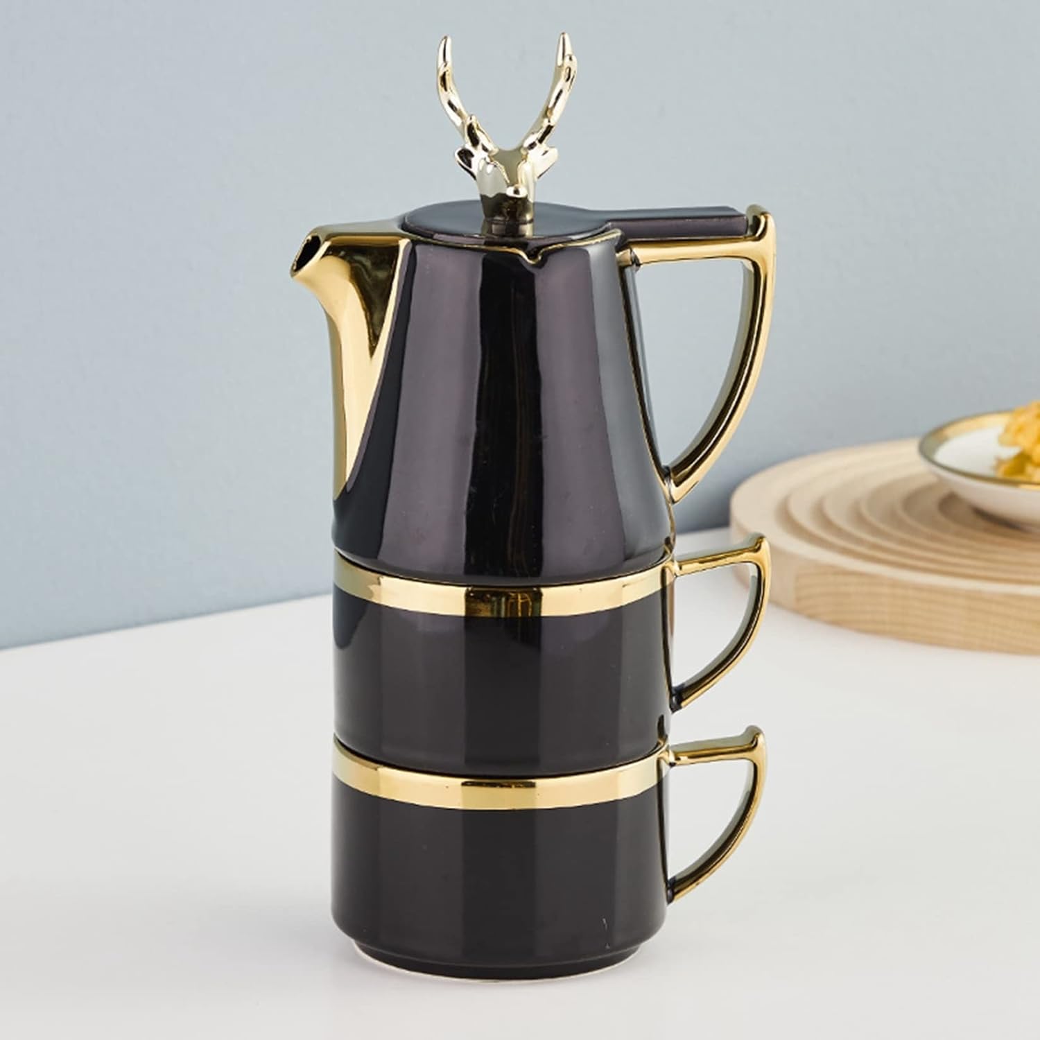 コーヒーカップソーサー ティーカップセット 陶器 2客セット たたみ可能 コーヒーカップ 耐熱皿 ドリンクカップ 北欧風 母へ 彼女 パーティー用 水 お茶 珈琲 アイスティー レトロ 来客用 家庭用