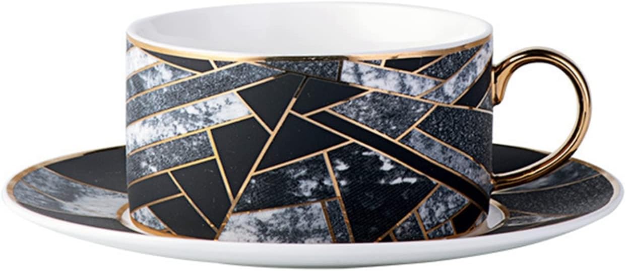 1客セット カップ＆ソーサー ティーカップセット セラミック ウォーターカップ 北欧式 モダン 皿セット 200cc カフェ食器 来客用 家庭用 結婚式 ?影小物 クリスマス デザート 牛乳 お茶用