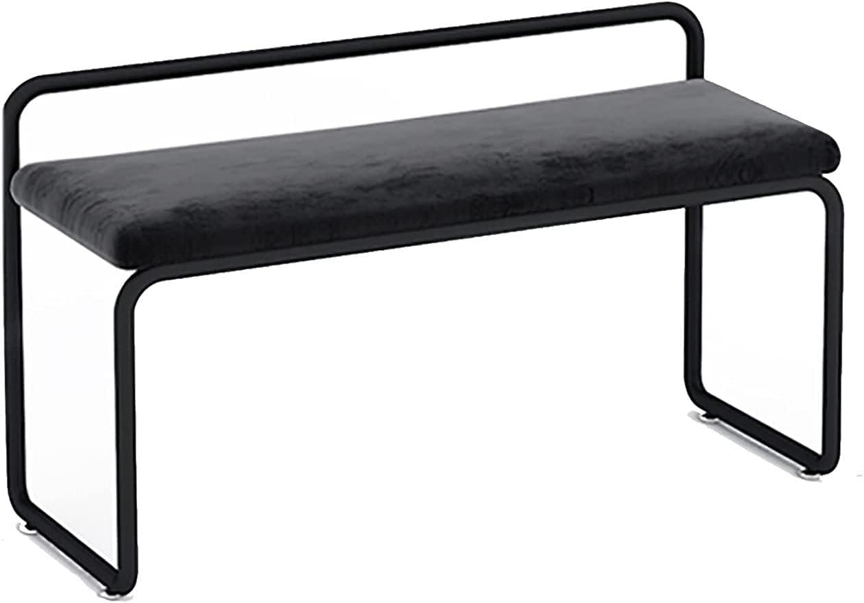 玄関靴ベンチ 収納ベンチ ベッドベンチの端 靴ベンチラック 金属靴収納オーガナイザー 安定した金属フ..