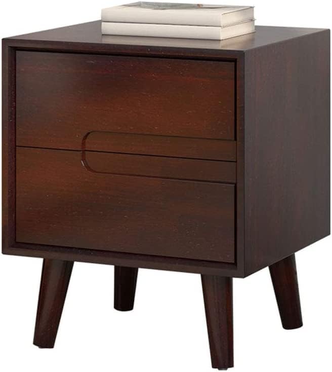 2つの引き出し付きのソリッドベッドサイドテーブルナイトスタンド、ベッドルームサイドテーブルベッド..
