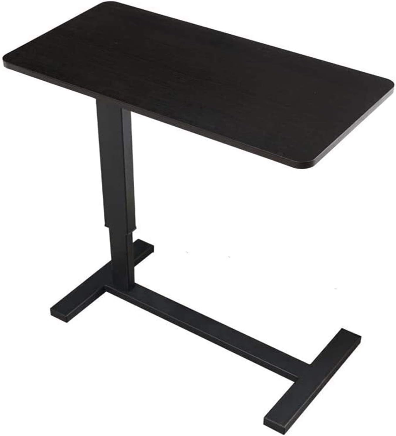 ベッドサイドテーブル キャスター付き ベッドサイドデスク C字型ベース ノートパソコンデスク ホームオ..