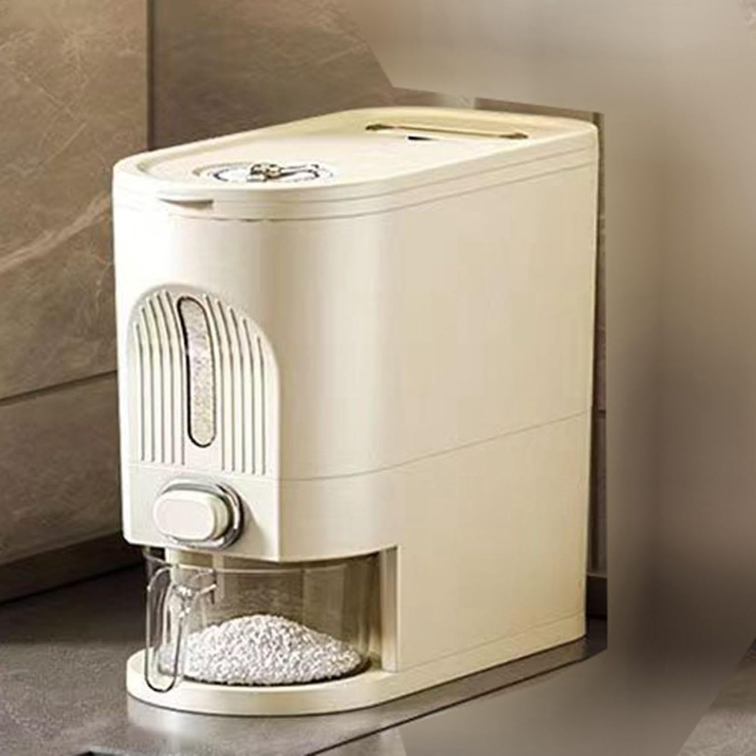 米櫃 ライスストッカー ミント 5kg 16.5*33.5*29cm 米びつ ライスディスペンサー 米容器 隙間 小型 貯..