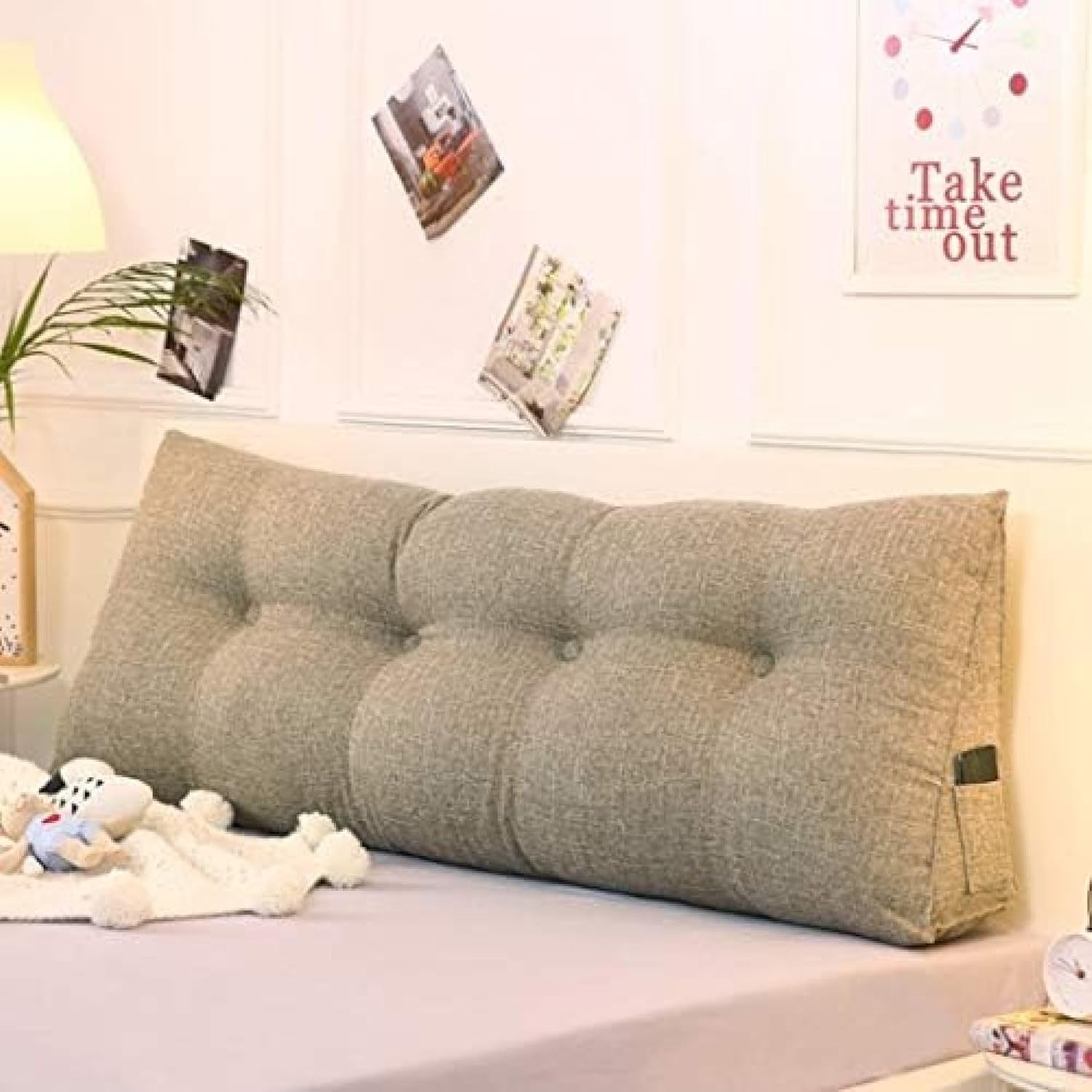 大きい ボルスター ポジショニング 180*50*20cm サポート ヘッドボード用 バックレスト ウェッジピロー..