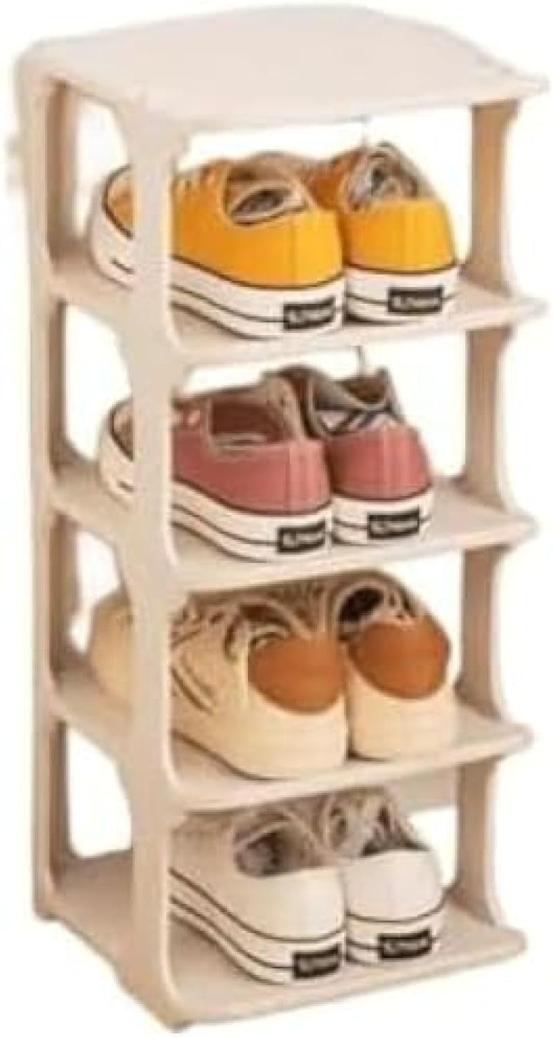 シューズラック スリム 靴収納 靴棚 省スペース 大容量 組み立て式 靴置き タワー コンパクト ポリプロ..