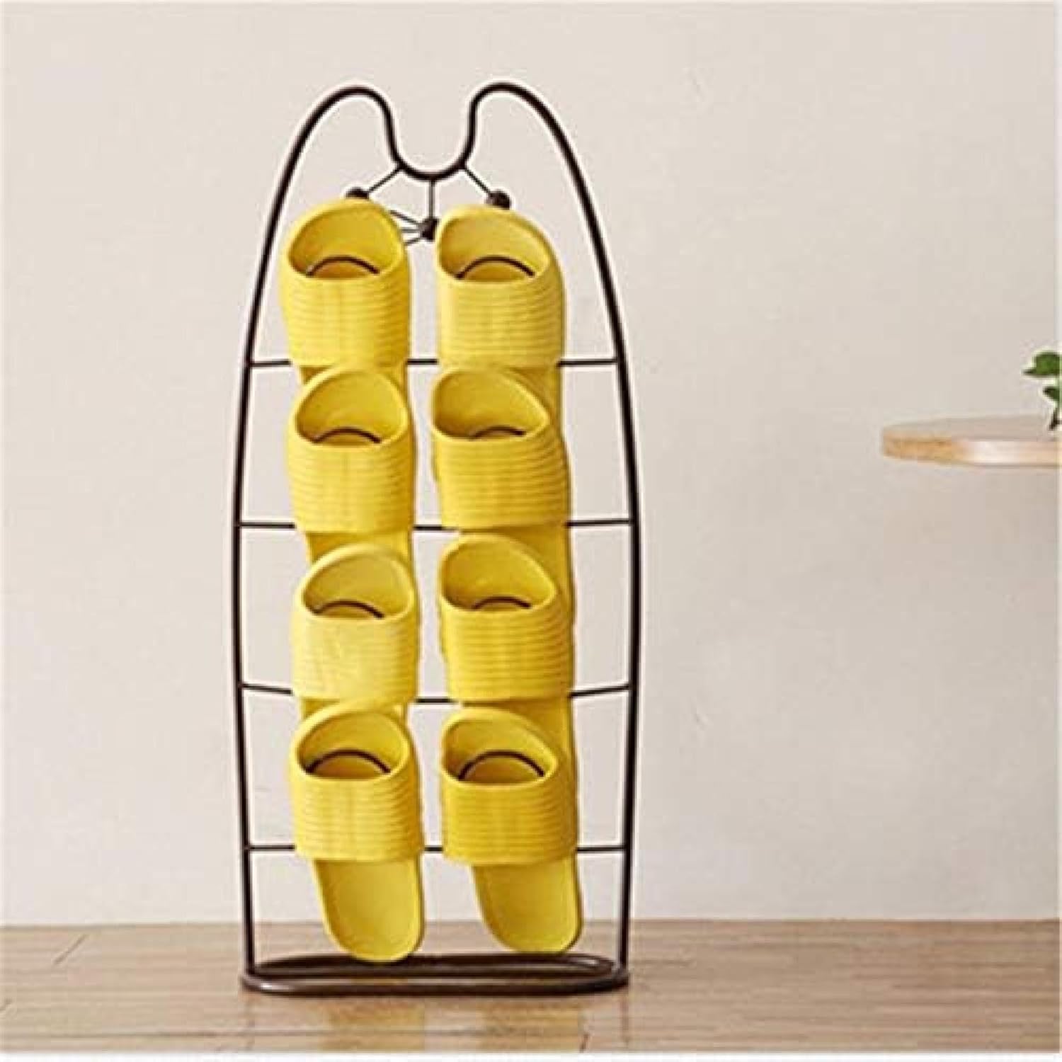 シューズラック メタルフックハンガースリッパオーガナイザー立ち猫デザインドア靴ラック理想的な家 大..