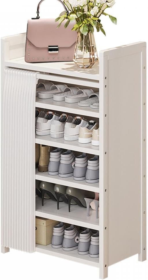 シューズラック 靴収納ラック 靴棚 靴入れ 多段 竹製 大容量 収納棚 小物収納 組み立て不要 折り畳み式..