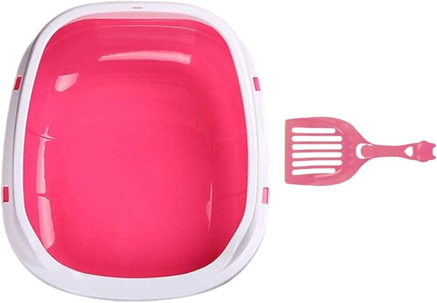 猫トイレ 猫トイレシート 猫用 お手入れ簡単 無臭防沫 大型 システムトイレ ペット用ペット用品 半密閉型 砂漏れ防止 トイレボックス 耐久性 オープントップ 48x38x15cm 猫用トイレ 犬 小