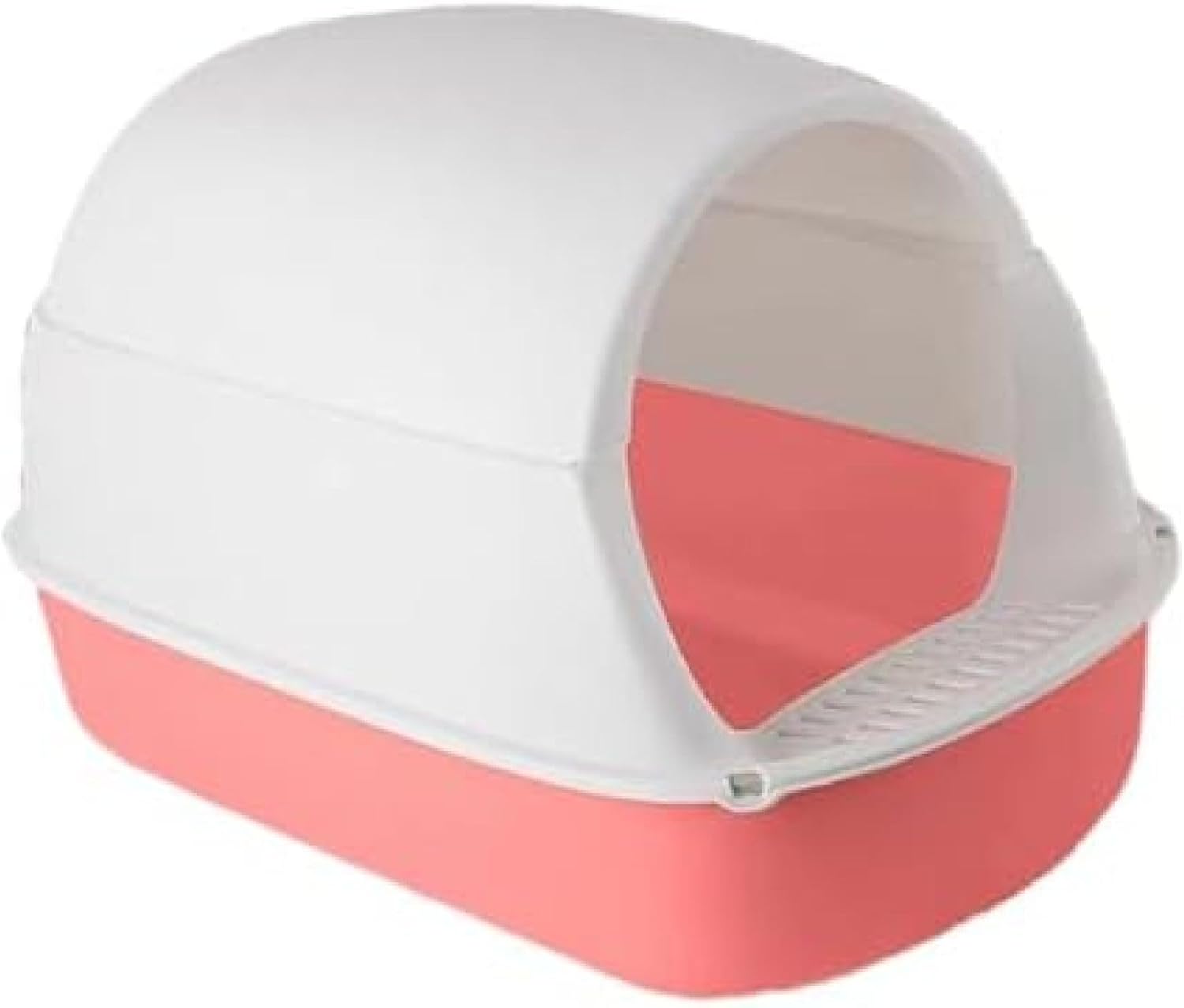 フード付き猫トイレ 蓋付き密閉猫トイレ、無臭ポータブルペットアクセサリーフード付き猫トイレトレイ..