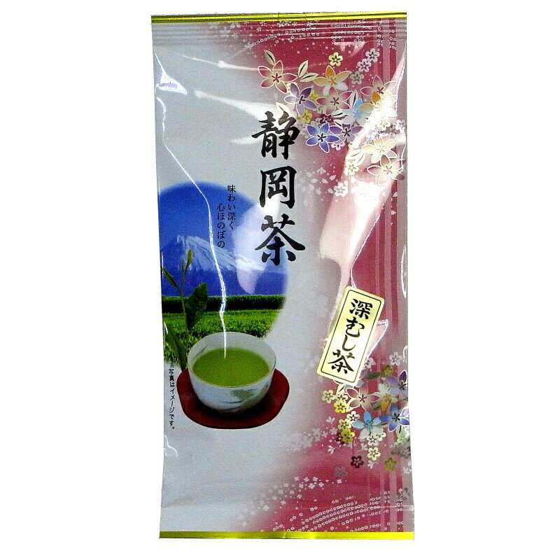 静岡茶のおいしいお店　望月利雄商店じっくり蒸した 深蒸し茶100g