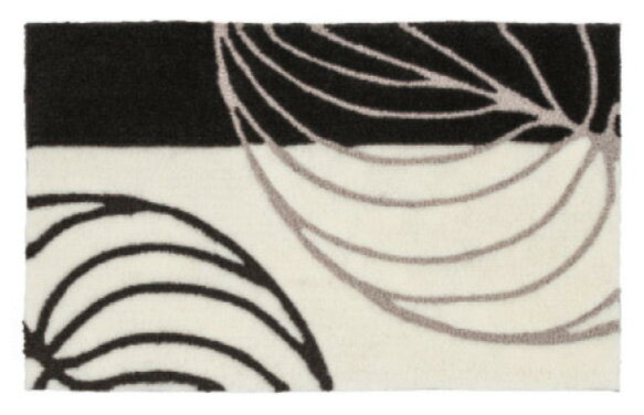 グレイリーフ マット【サイズ：約50cm×80cm】滑り止め加工 水洗い・丸洗いOK中国製 防ダニ加工 カービ..