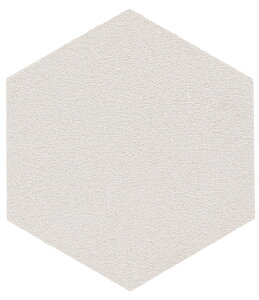 【パールホワイト】ハニカム タイルラグ 六角形 タイルカーペット NATURALS ナチュラルズ【サイズ:43cm×50cm】日本製防炎品 防ダニ加工 すべり止め加工防音 遮音 防汚加工 消臭機能 丸洗いOK