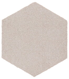 【グレージュ】ハニカム タイルラグ 六角形 タイルカーペット NATURALS ナチュラルズ【サイズ:43cm×50cm】日本製防炎品 防ダニ加工 すべり止め加工防音 遮音 防汚加工 消臭機能 丸洗いOK