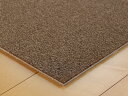 【ダークブラウン】パステル タイルカーペット【サイズ:40cm×40cm】日本製 防炎品室内用 パネルマット パネルカーペットカットパイル シンプル 無地防ダニ 制電 手洗いOK遮音 防音 滑り止め加工 床暖房対応ペットにもおすすめ 消臭機能 撥水 防汚