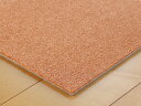 【オレンジ】パステル タイルカーペット【サイズ:40cm×40cm】日本製 防炎品室内用 パネルマット パネルカーペットカットパイル シンプル 無地防ダニ 制電 手洗いOK遮音 防音 滑り止め加工 床暖房対応ペットにもおすすめ 消臭機能 撥水 防汚