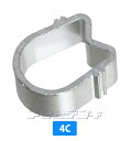 ★メール便OK★爪つき4C用アルミリング 10個 4C-RING-M