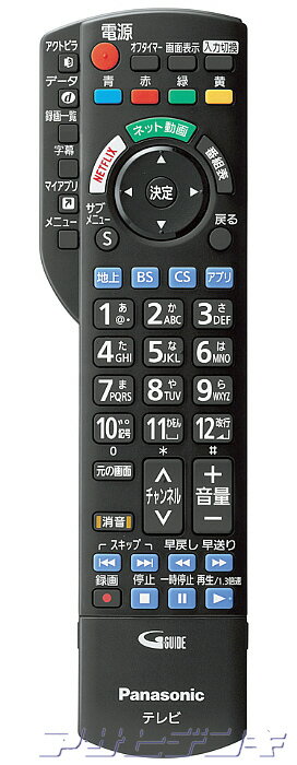 Panasonic VIERA TH-24ES500/TH-32ES500用純正リモコン N2QAYB001165