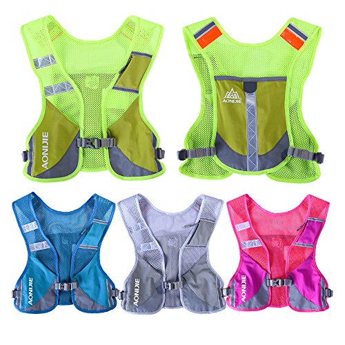 （送料無料）【AONIJIE】(4色)反射板付 高通気性素材を採用した反射ランニングベスト 安全ベスト 夜間/夕方のランニング/ジョギング、ウォーキング、自転車、バイクにお勧め。 ナイトラン　超軽量 E884