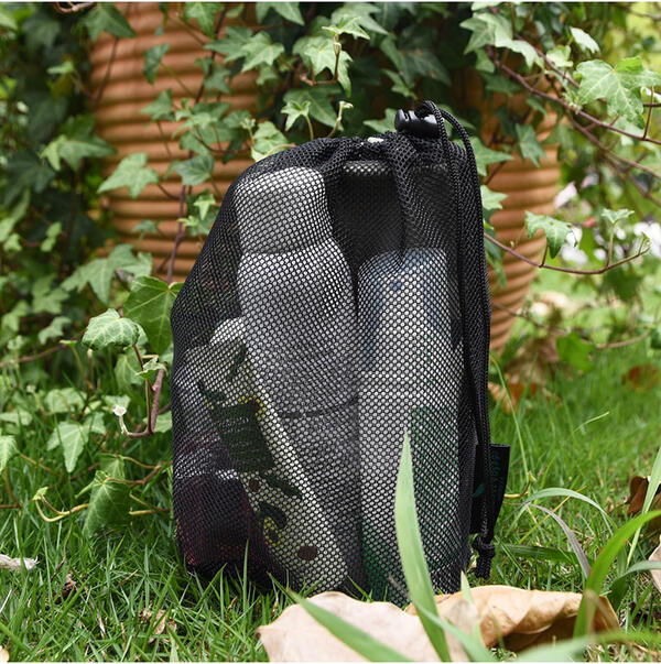 【Boundless Voyage】XLサイズ(5枚セット)直径18x19.5cm 2XLサイズ(5枚セット)直径17x38cmメッシュバッグ 丸底 ストリング...