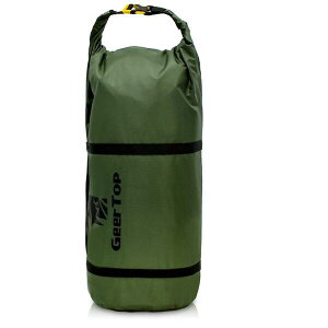 【GeerTop】テント コンプレッションバッグ (4-5人用テントに適応) M テント収納バッグ ドライバッグ スタッフサック 圧縮バッグ ダッフルバッグ 防水 調整可能 軽量 キャンプ アウトドア（アーミーグリーン）