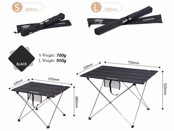 【NatureHike】【2色】アルミ合金 Lサイズ 防水生地 折りたたみテーブル アウトドア ポータブルキャンピングテーブル フォールディングテーブル 折り畳み キャンプ ピクニック ハイキング 【登山】【旅行】【山歩き】【遠足】【花見】【公園】通販格安セール情報 楽天 通販