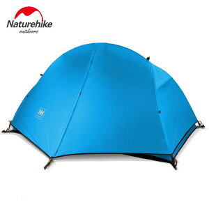(8月末入荷予定) 【NatureHike】【ブルー/レッド】1人用テント 耐水圧:3000mm ソロテント ダブルウォールテントキャンプテント ダブルレイヤー 自転車 ツーリング 登山紫外線防止 ハイキング アウトドア 簡易テント ポップアップテント ドームテント 防水テント 一人用