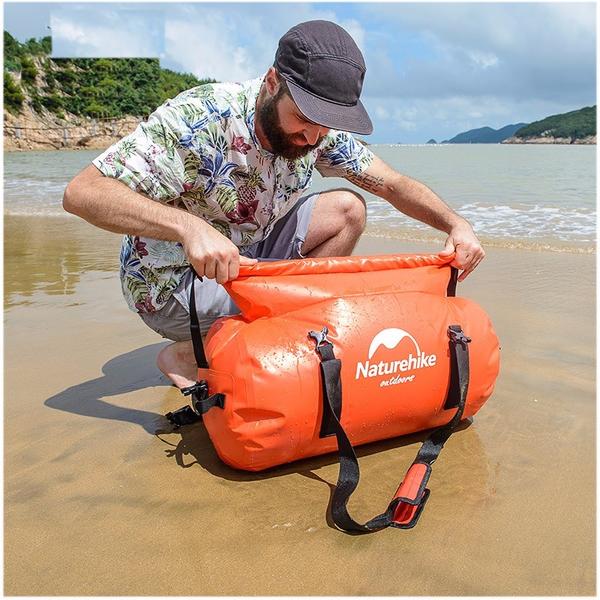 氷のう1個付【Naturehike】筒型 ダッフルバッグ 容量90L 防水バッグ 円形ドラム型　ドライバッグ　ラフティング チューブバッグ！【2色】【防水ケース】【アクアパック】【パッグ】【アウトドア】濡れ物入れ サーフィン ダイビング ウェットスーツ　防災袋