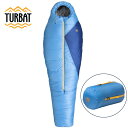 ウクライナピンバッチ付【Turbat VATRA】洗える寝袋 サーモライトクォロ使用 耐寒温度-22℃ 210 x 80cm 超軽量 マミー型シュラフ キャンプ...