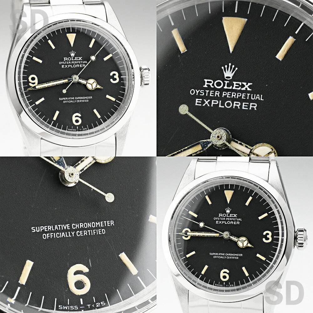【無金利60回ローン】ROLEX ロレックス エクスプローラーI 1016 ブラック メンズ 【ヴィンテージ・アンティーク】