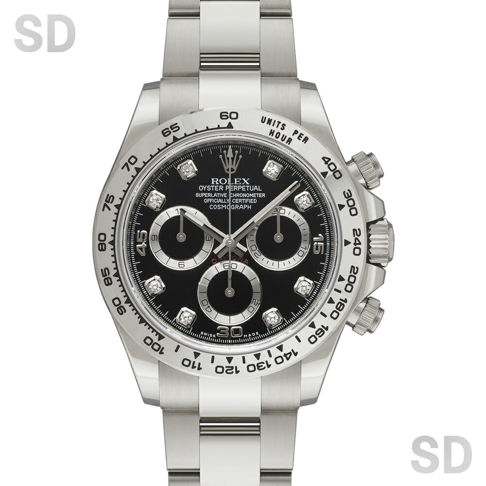 【最大3万円OFFクーポン 5月9日～16日】ROLEX ロレックス デイトナ 116509G ブラック/ダイヤ メンズ 【中古】